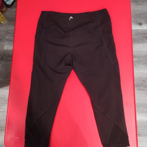 Head  3/4 leggings black women's size XL - Picture 3 of 6